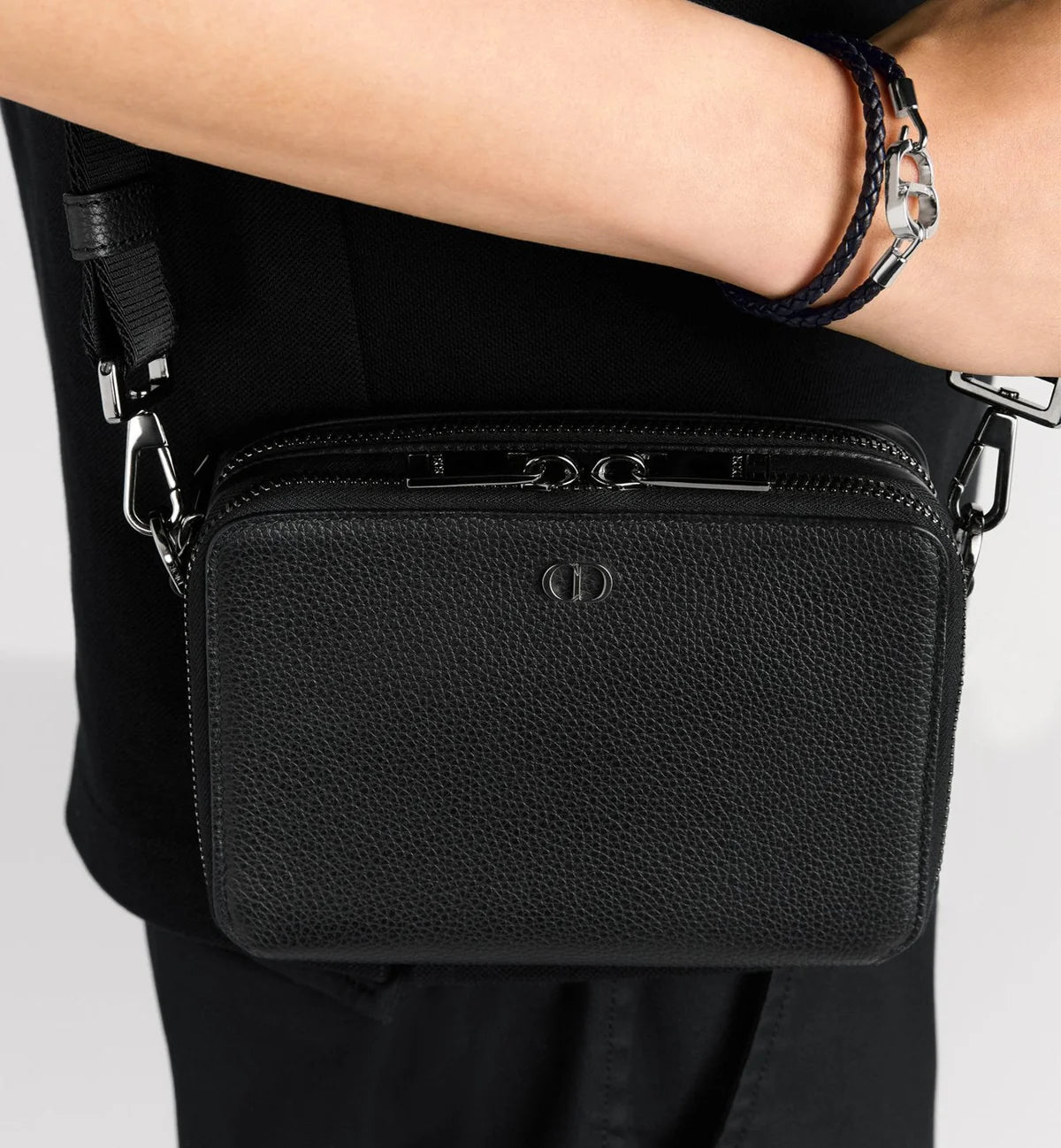 Sac messenger zippé