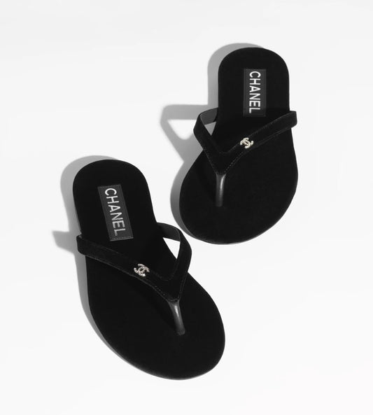 Claquette Chanel velours