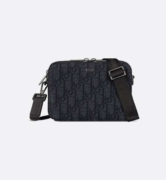 Sac messenger zippé